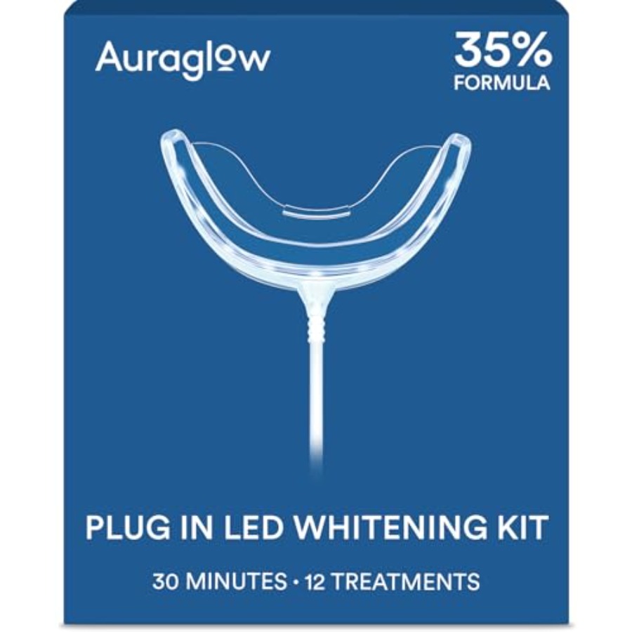 Teeth Whitening At Home Kit - Plug-in LED Teeth Whitening Kit Wired
