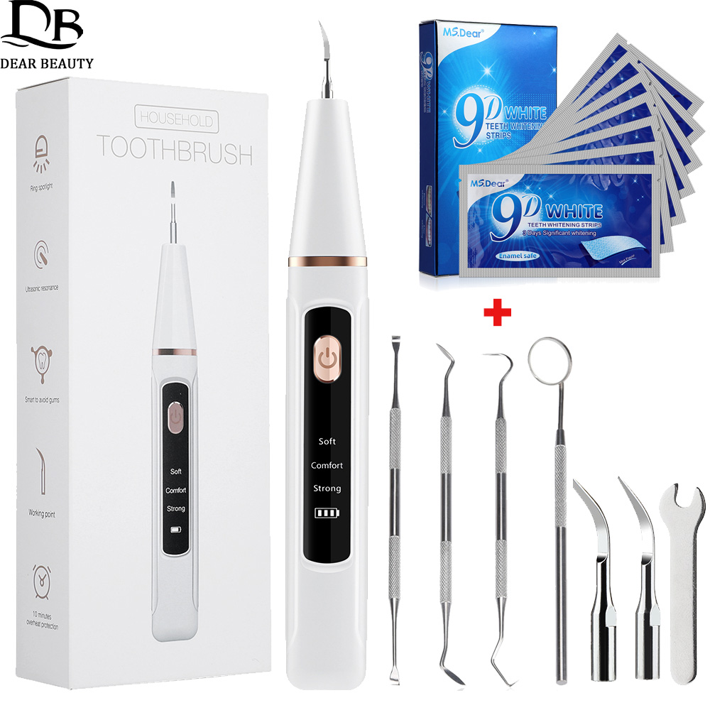 Teeth Whitening Kit Professional - Ultrasonic Dental Calculus Remover And 9D