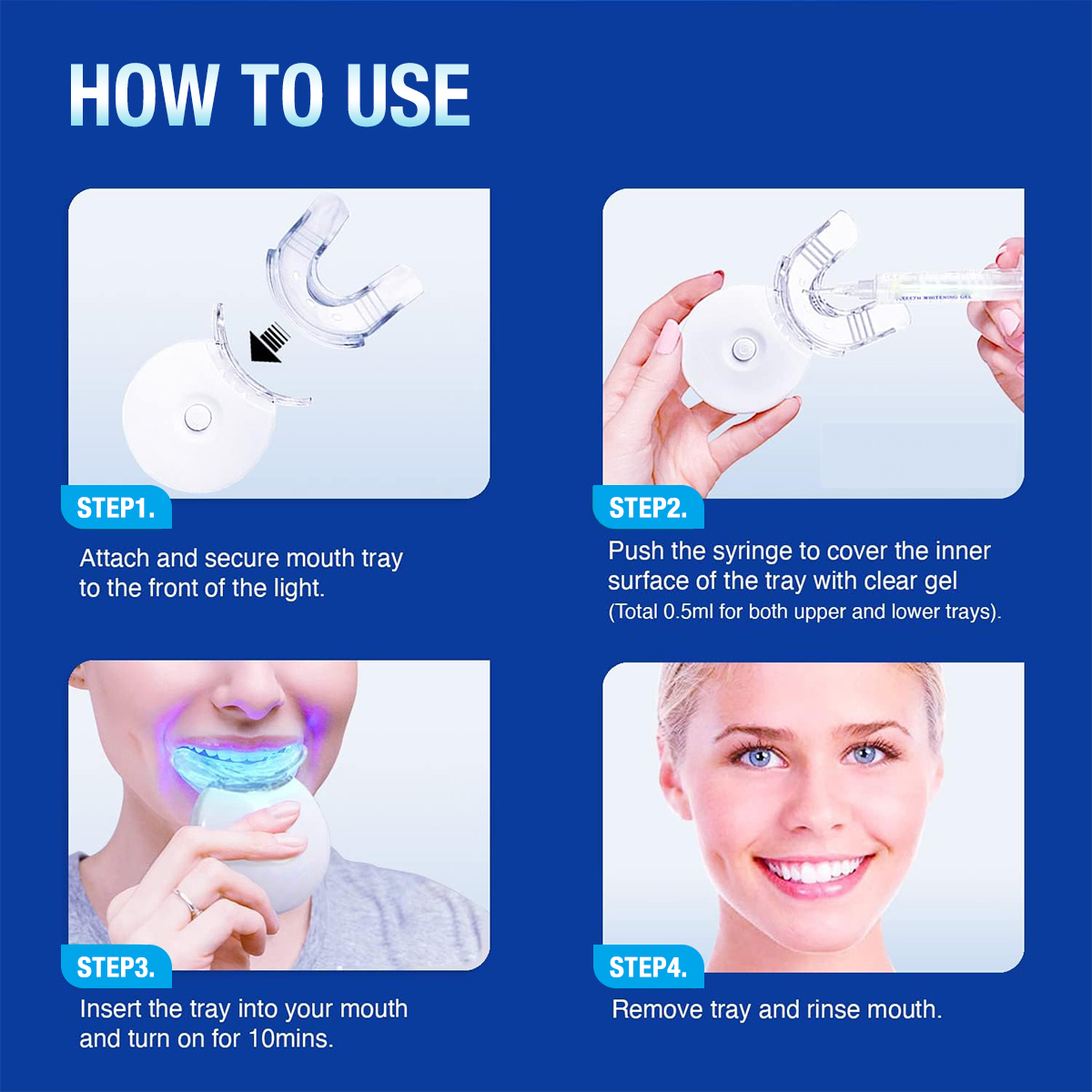 Teeth Whitening Kit - 5X LED L - Teeth Whitening From Home recensie en prijs