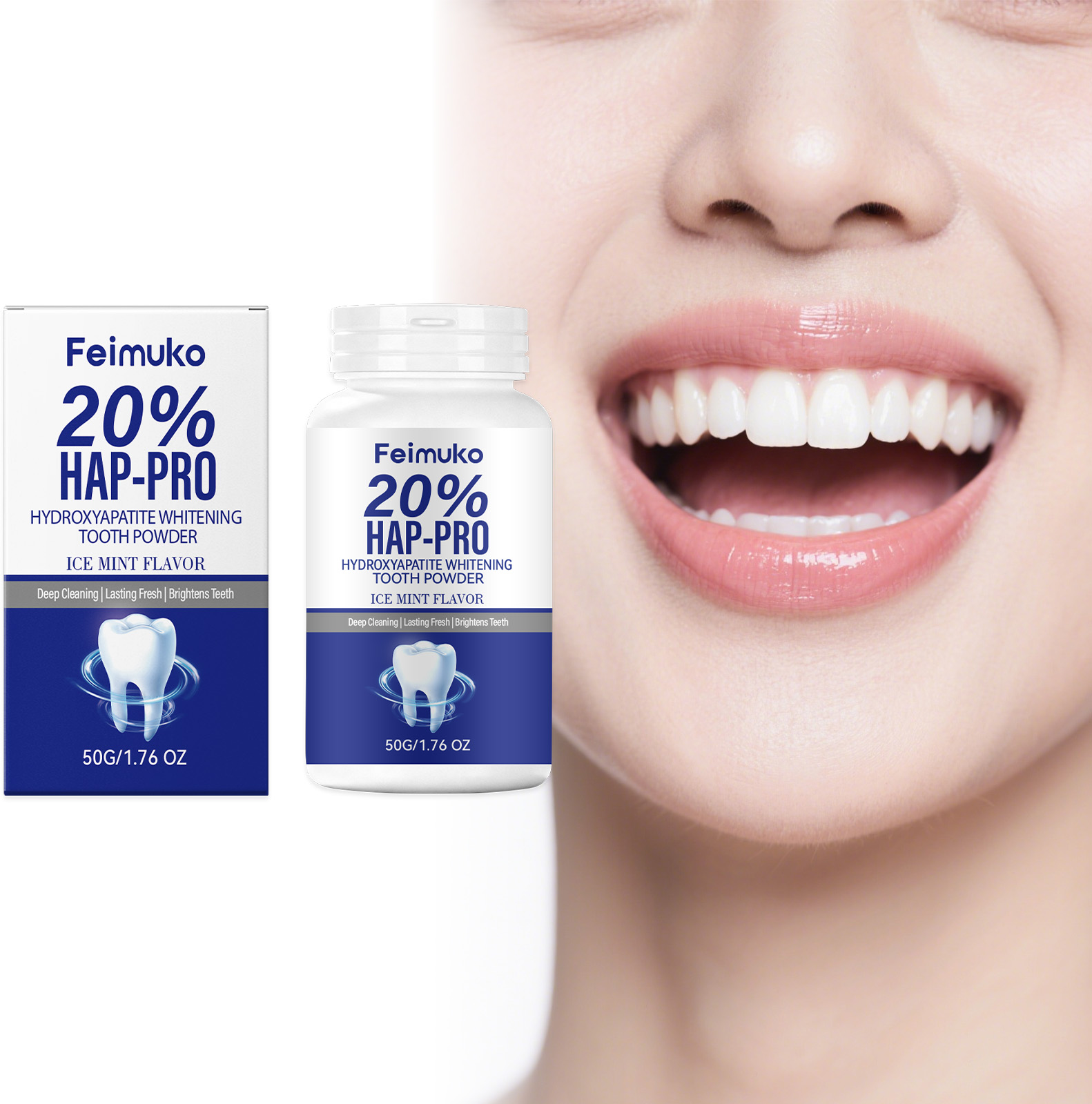 20% Hydroxyapatite Tooth Powde - Teeth Whitening From Home recensie en prijs