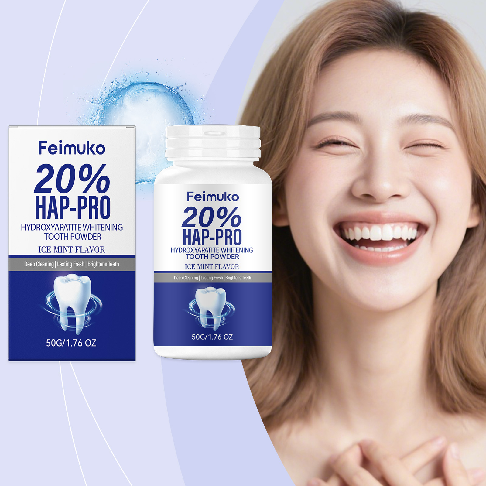 20% Hydroxyapatite Tooth Powde - Teeth Whitening From Home recensie en prijs