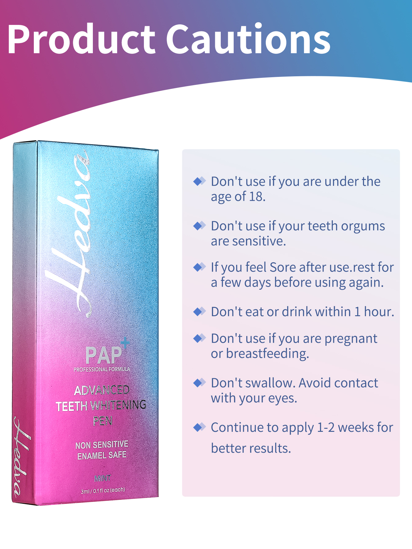 Hedva PAP+ Teeth Whitening Pen - Teeth Whitening Gel Pen recensie en prijs