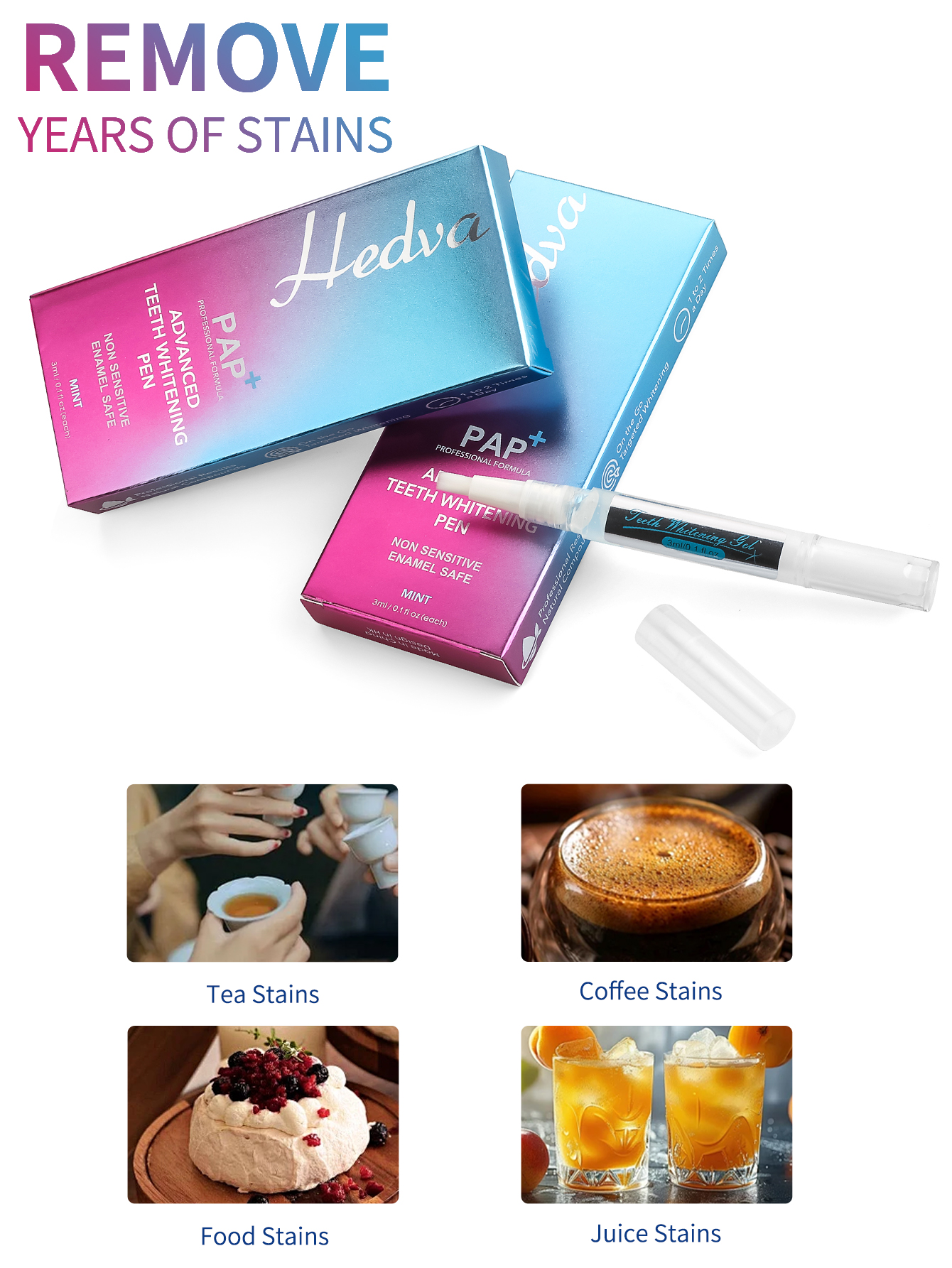 Hedva PAP+ Teeth Whitening Pen - Teeth Whitening Gel Pen recensie en prijs
