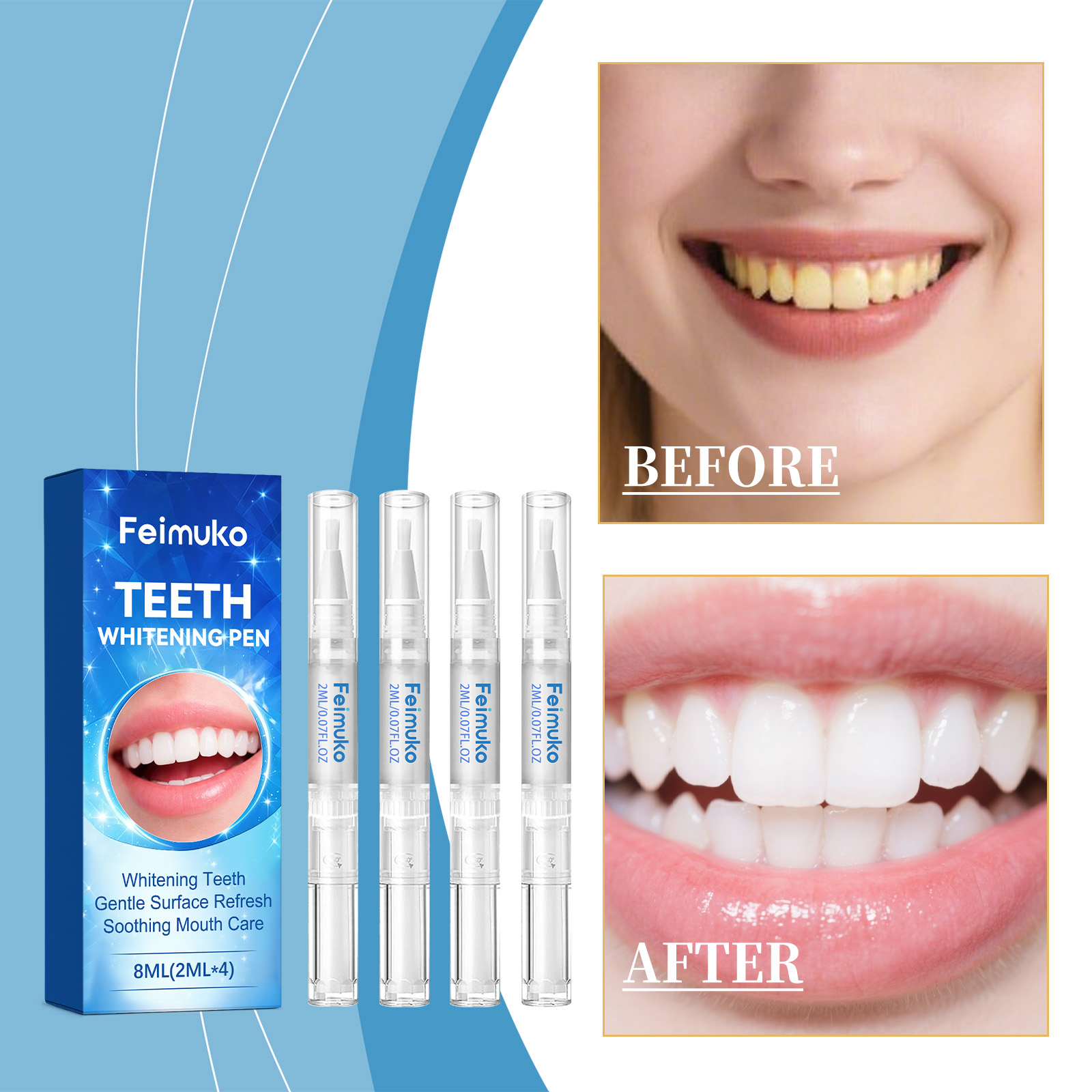 Feimuko 8ml Teeth Gel Pen Gent - Teeth Whitening Gel Pen recensie en prijs
