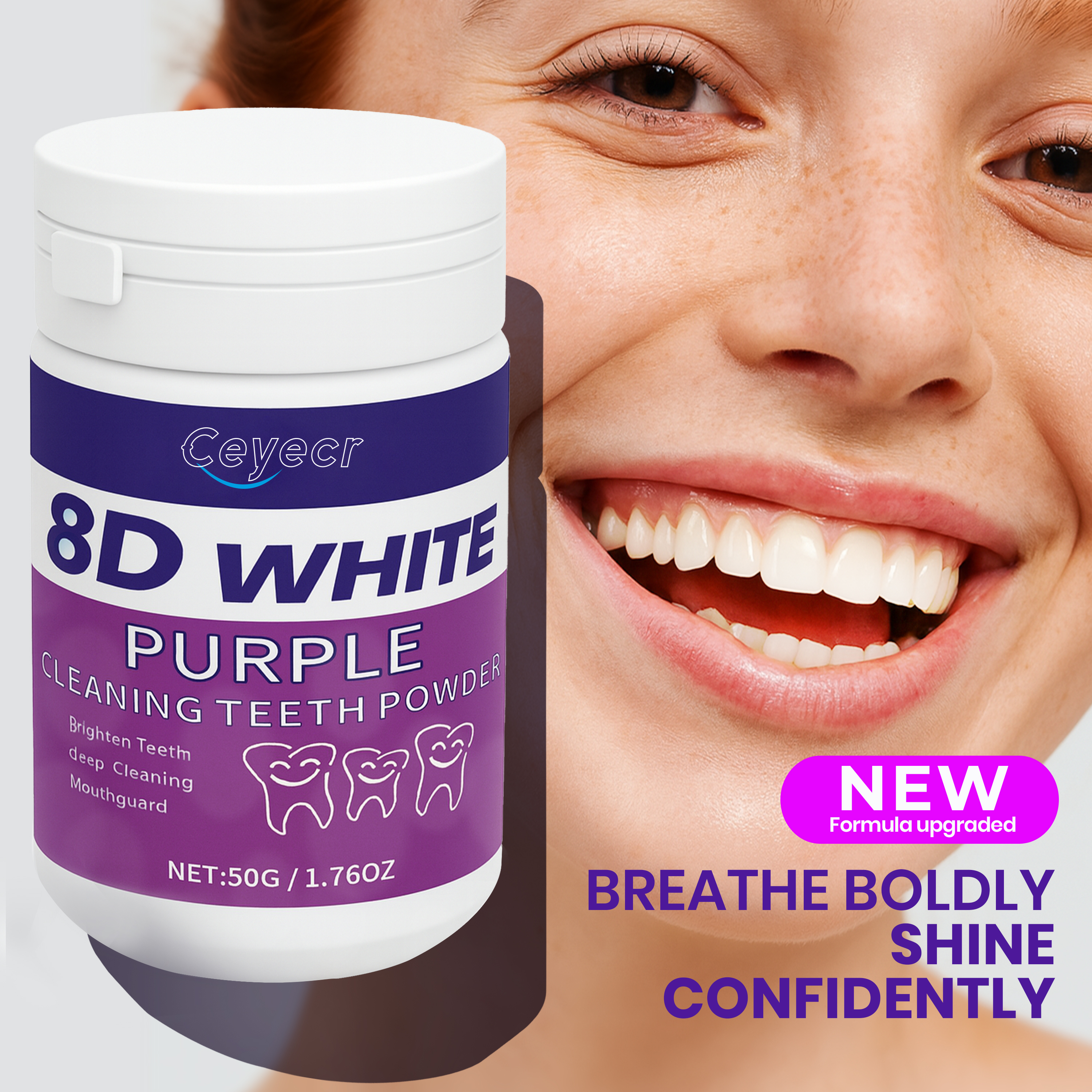 8D white Teeth Whitening Powde - Teeth Whitening From Home recensie en prijs