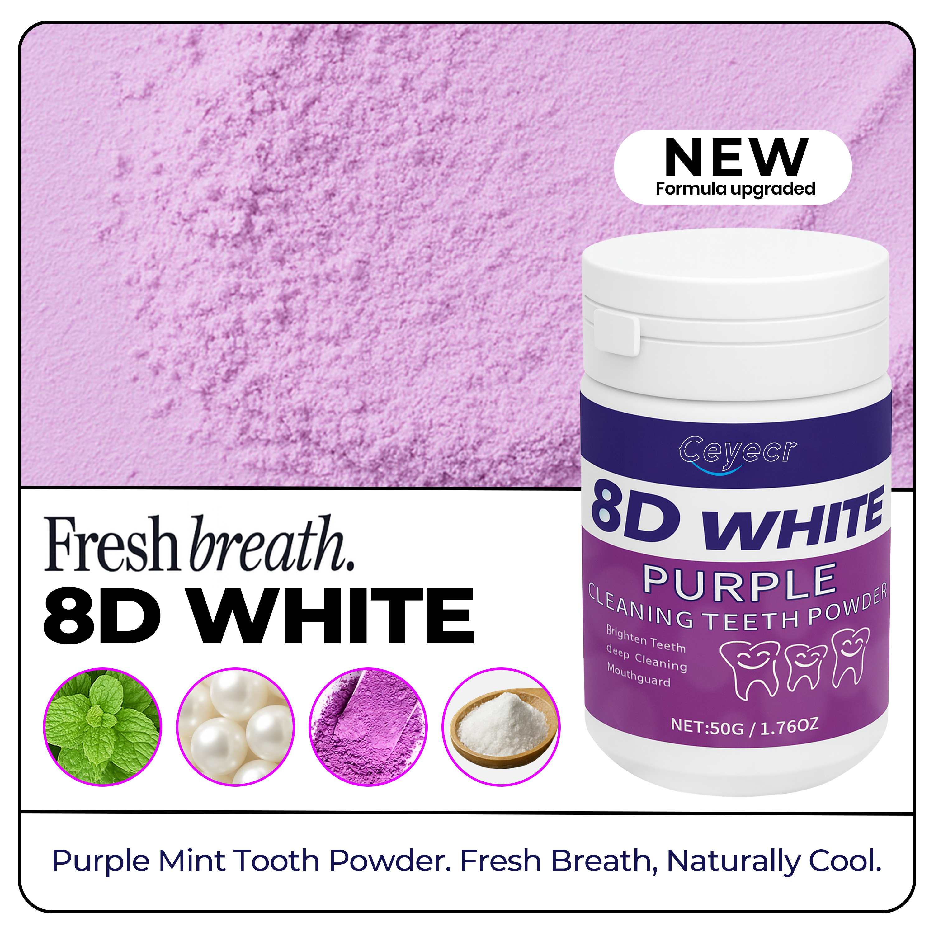 8D white Teeth Whitening Powde - Teeth Whitening From Home recensie en prijs