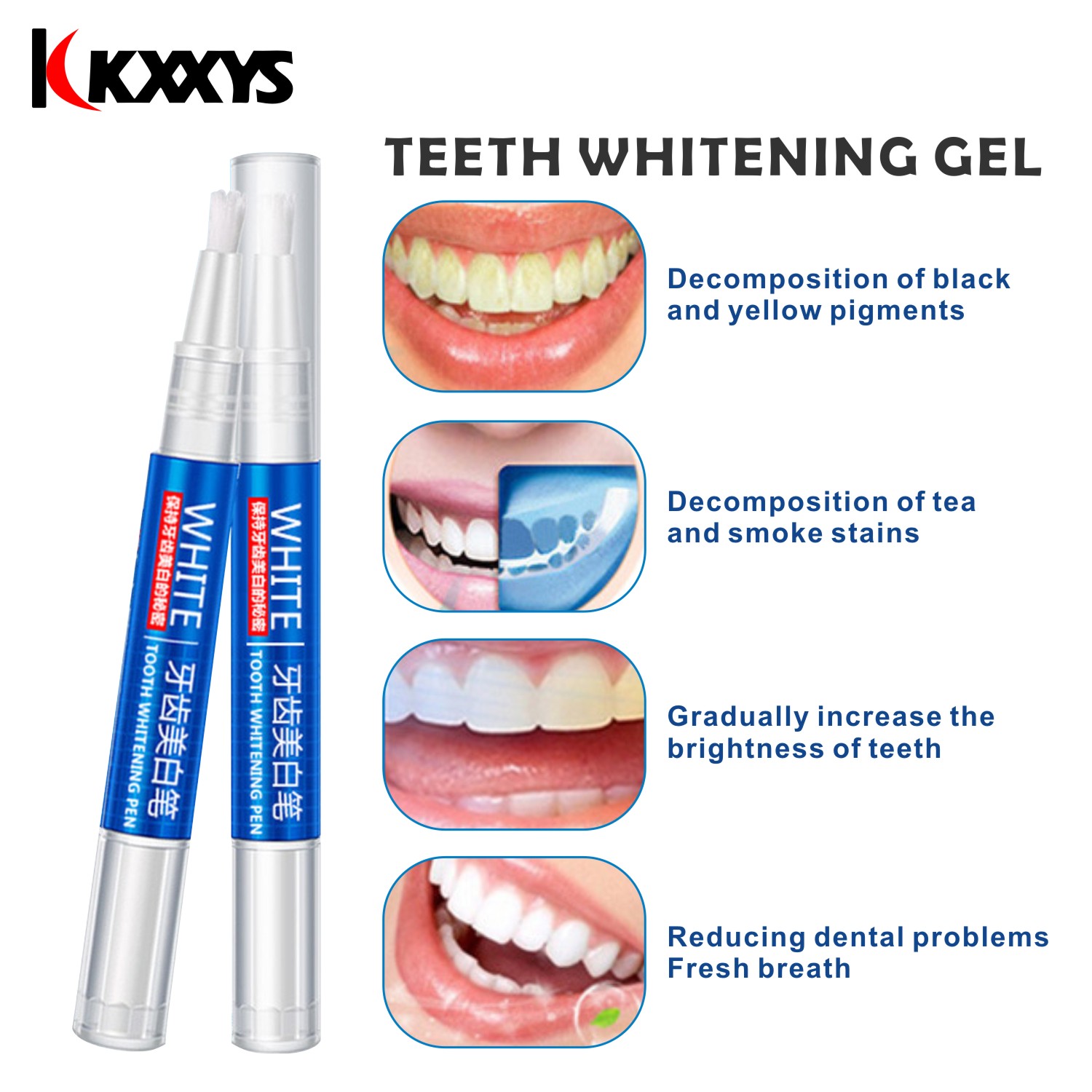 2pcs*3ml Popular White Teeth W - Teeth Whitening Gel Pen recensie en prijs
