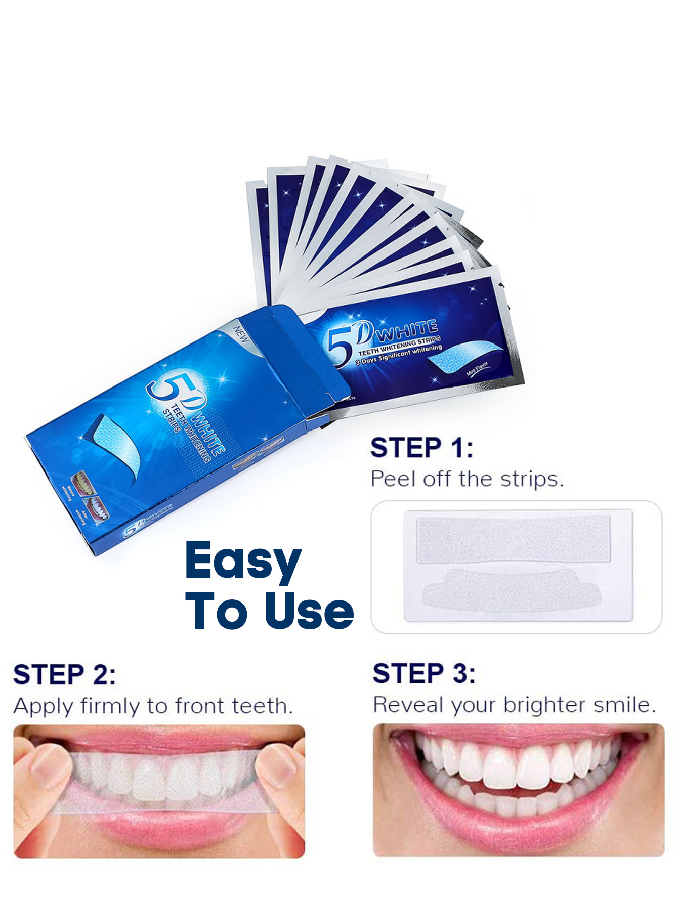 Teeth Whitening Strip 5D 9D Wh - Teeth Whitening At Home Kit recensie en prijs