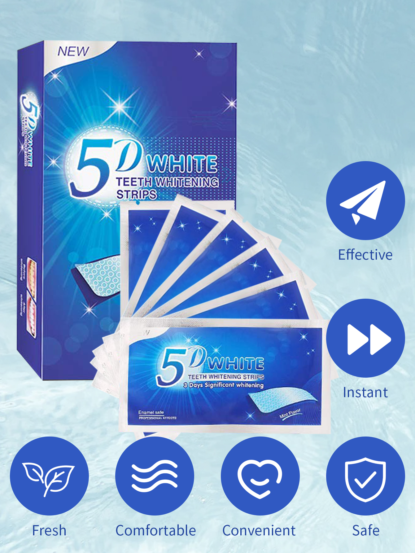 Teeth Whitening Strip 5D 9D Wh - Teeth Whitening At Home Kit recensie en prijs