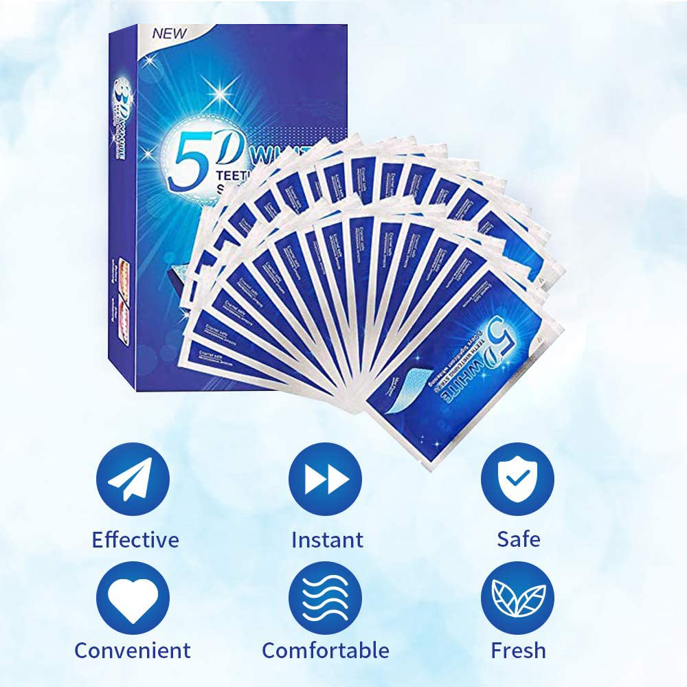 5D White Teeth Whitening Strip - Teeth Whitening Gels Used By Dentists recensie en prijs