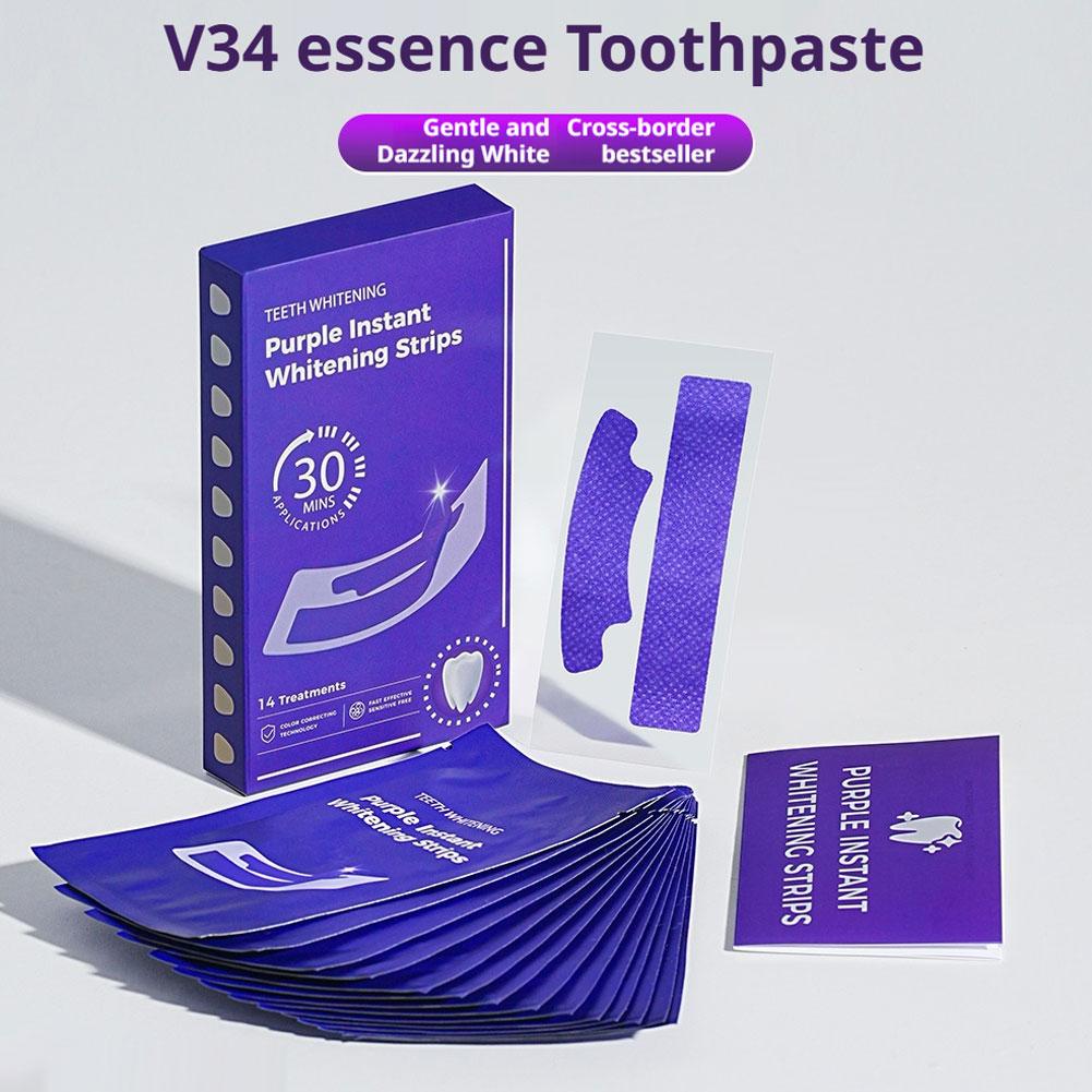 V34 Teeth Whitening Strips - E - Teeth Whitening At Home Kit recensie en prijs