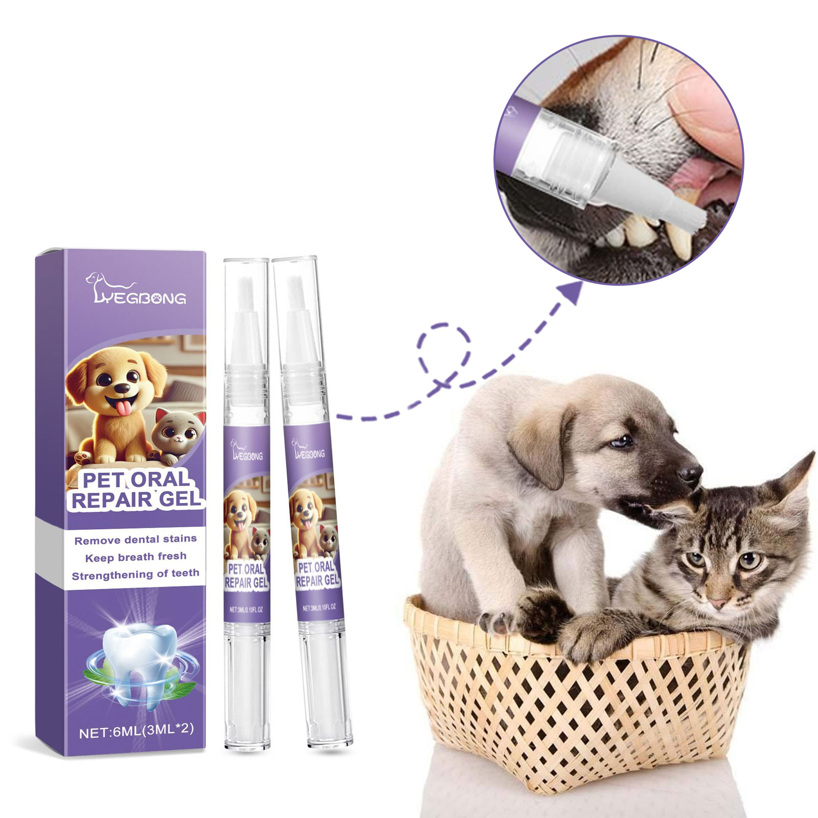 12pcs Pet Toothbrush Pen Denta - Teeth Whitening Gel Pen recensie en prijs